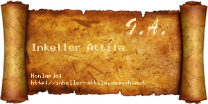 Inkeller Attila névjegykártya