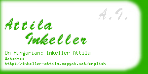 attila inkeller business card